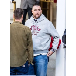 New York 2026 Travis Kelce Grey Hoodie